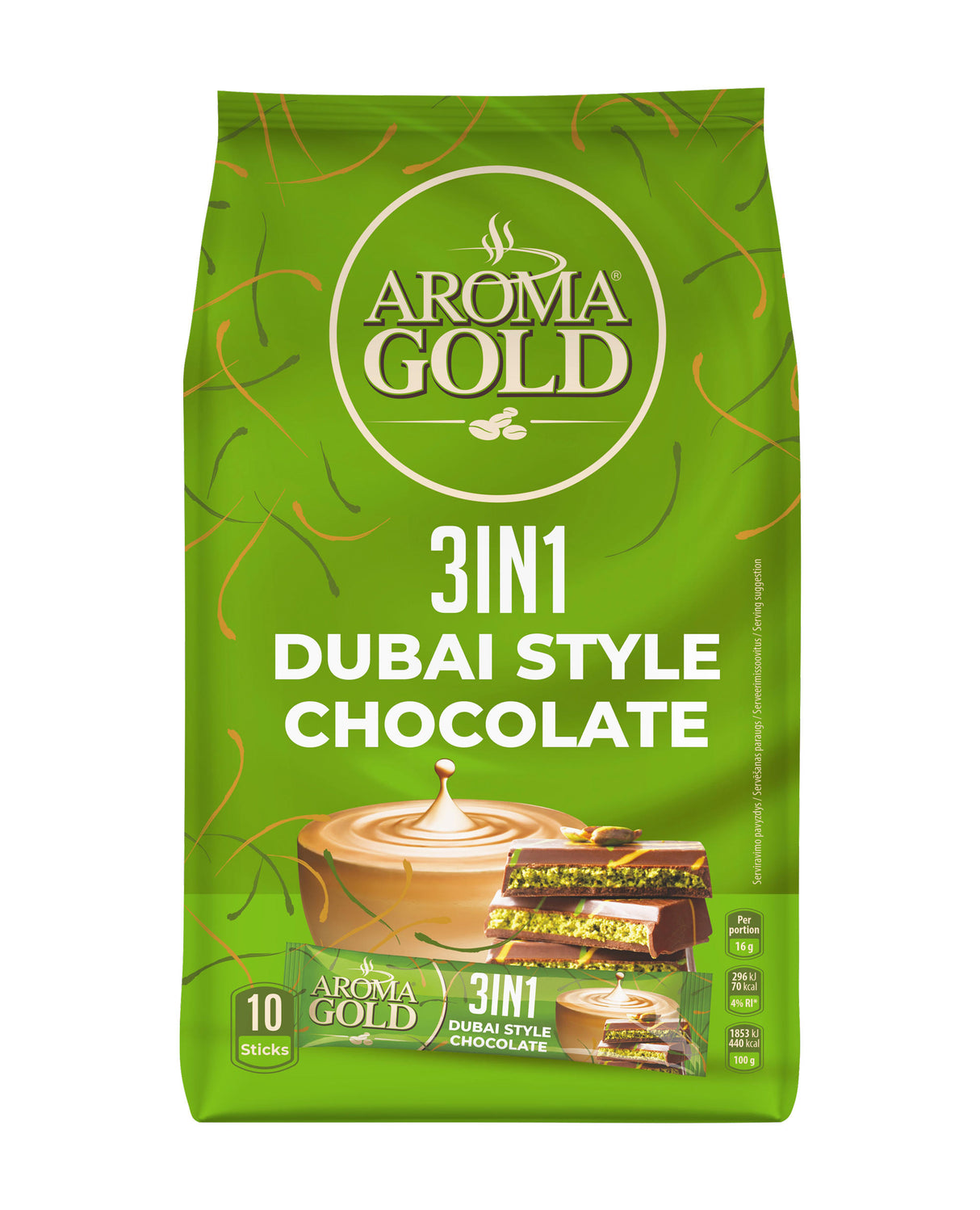 AROMA GOLD Dubai Style Chocolate Flavor Instant Coffee 160g