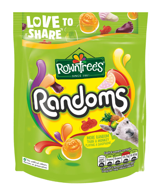ROWNTREES RANDOMS Fruit Flavor Gummi Candies 150g