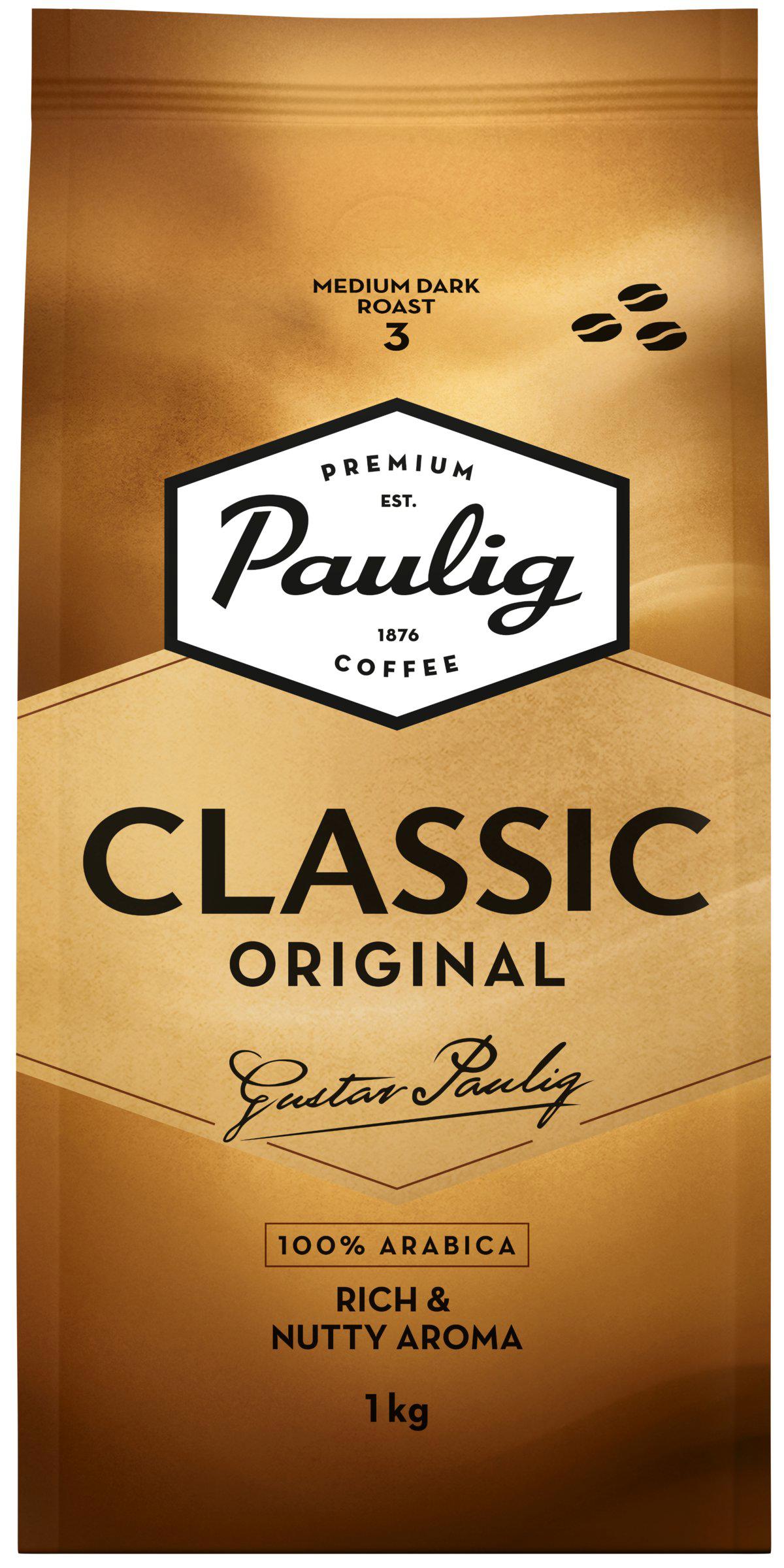 PAULIG CLASSIC Nutty & Rich Aroma Medium Roast Coffee Beans 1kg 35oz