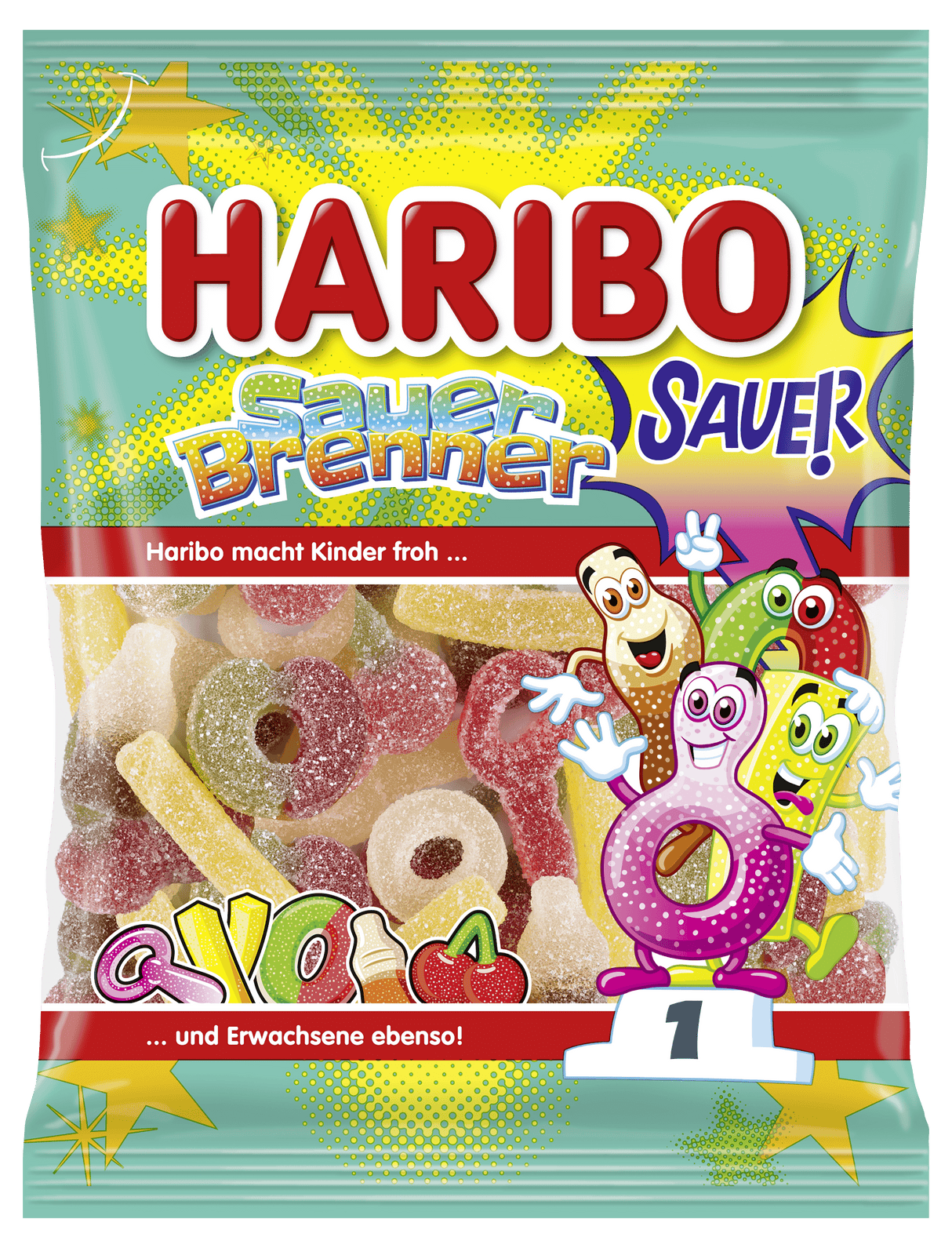 HARIBO SAUER BRENNER Sugar Coated Sour Gummi Candy 160g 5.6oz