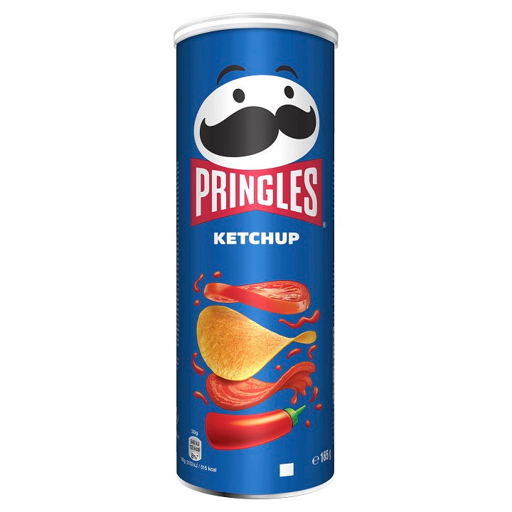 PRINGLES KETCHUP Flavor Potato Chips Tubes 6 x 165g 5.8oz