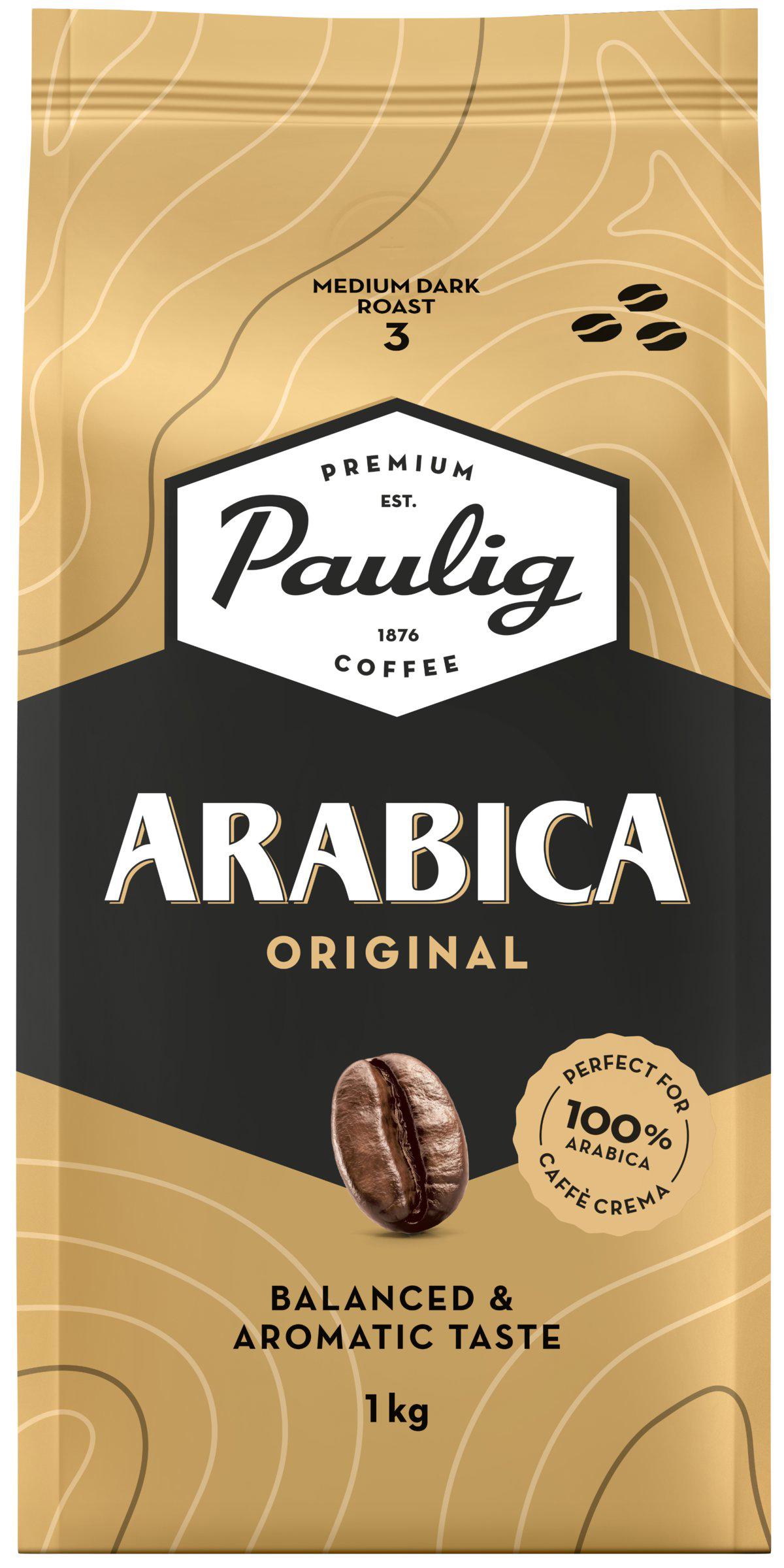 PAULIG ARABICA ORIGINAL Balanced & Aromatic Coffee Beans 1 kg 35oz