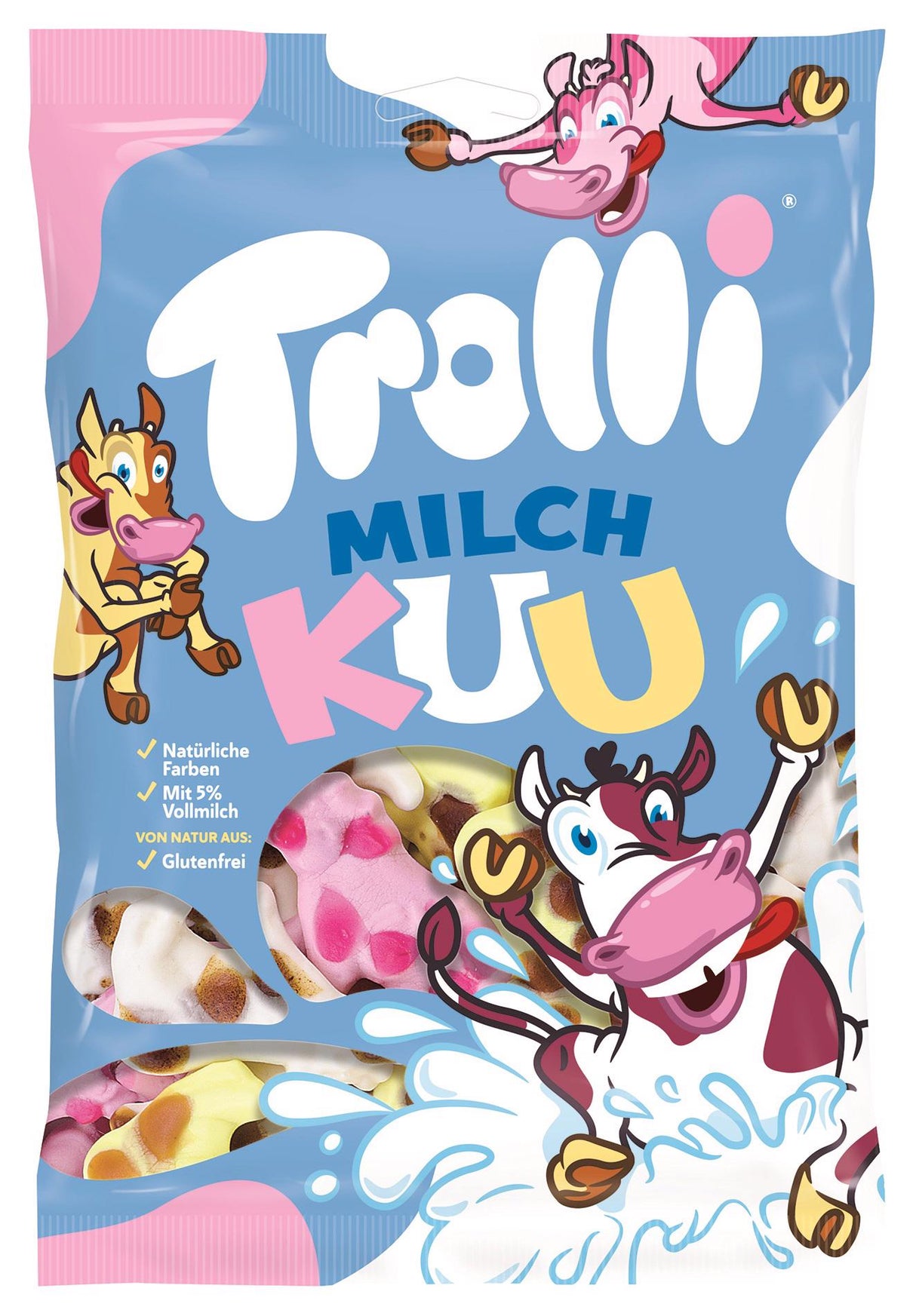 TROLLI Milky Cows Natural Gummi Candies 200g