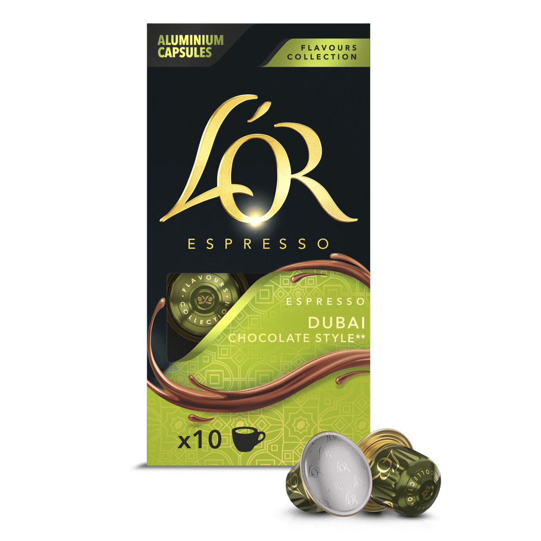 L'OR ESPRESSO DUBAI CHOCOLATE STYLE Coffee Capsules for Nespresso 52g