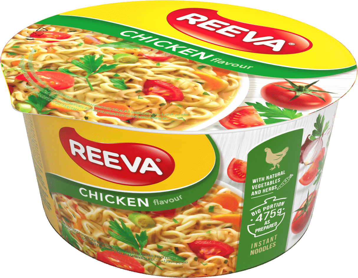 REEVA CHICKEN Flavor Instant Noodles with Natural Vegetables & Herbs 75g