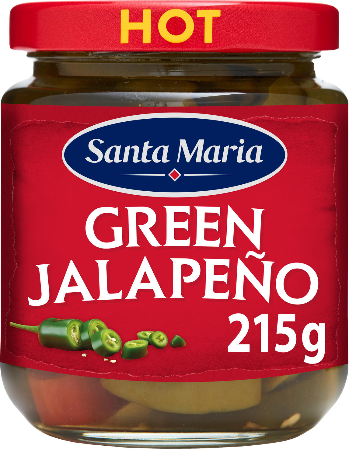 SANTA MARIA Pickled Hot Jalapeno 215g