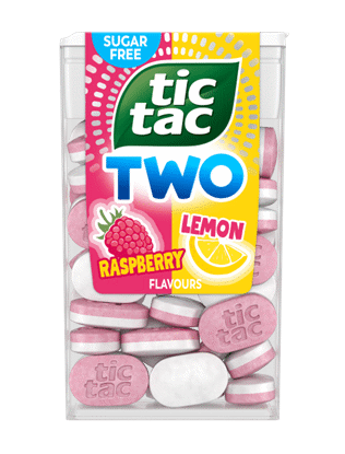 TIC TAC TWO Raspberry & Lemon Flavor Pastilles 38.5g