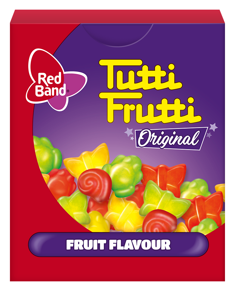 RED BAND TUTTI FRUTTI Fruit Flavor Jelly Candies 15g