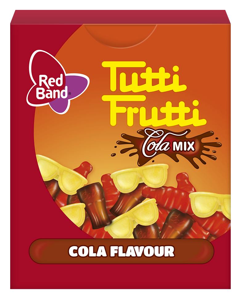 RED BAND Tutti Frutti Cola Mix Gummi Candies 15g