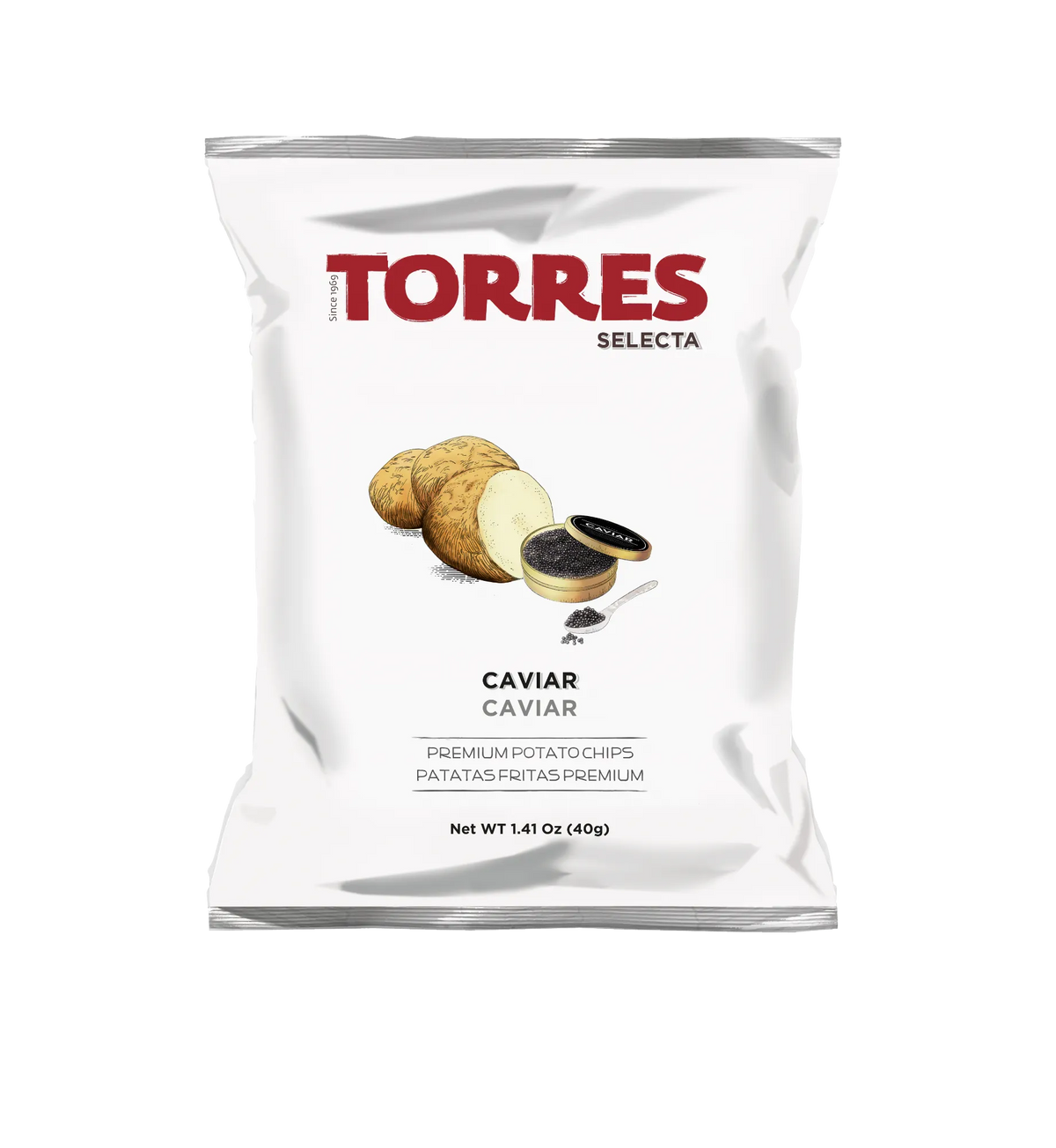 TORRES CAVIAR Flavor Premium Potato Chips 40g 1.41oz