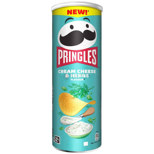 PRINGLES CREAM CHEESE & HERBS Flavor Potato Chips 165g 5.8oz