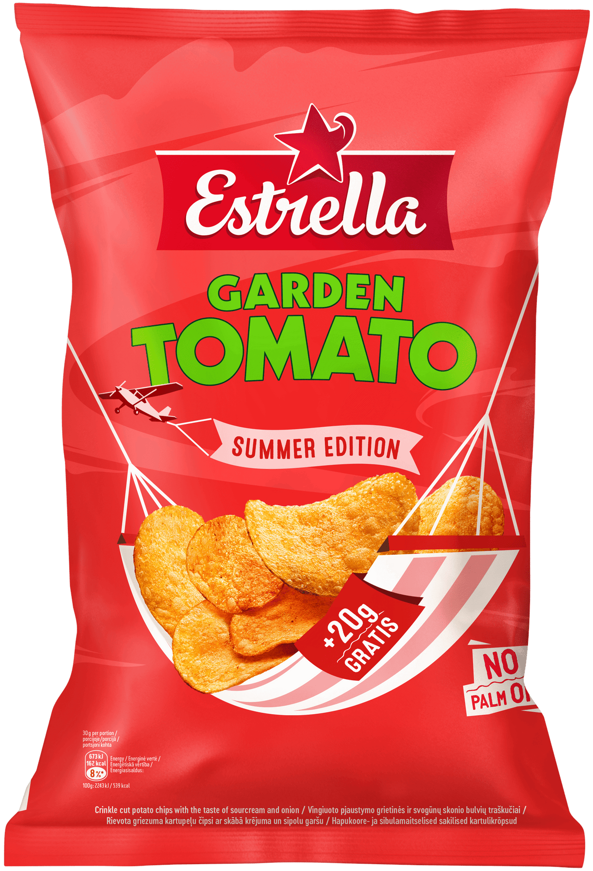 ESTRELLA Garden Tomato Flavor Potato Chips 200g