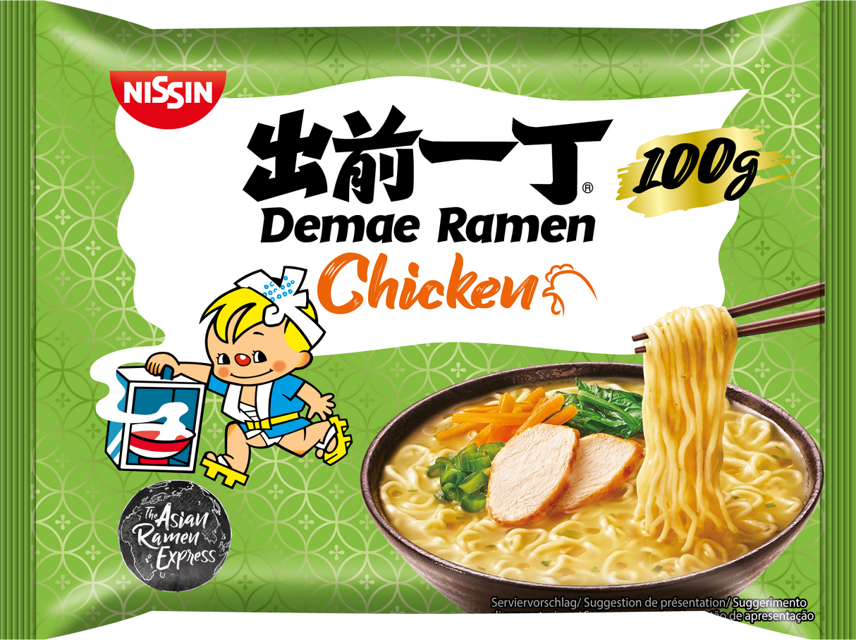 NISSIN DAMAE RAMEN CHICKEN Flavor Asian Instant Noodle Soup Pack 100g 3.5oz