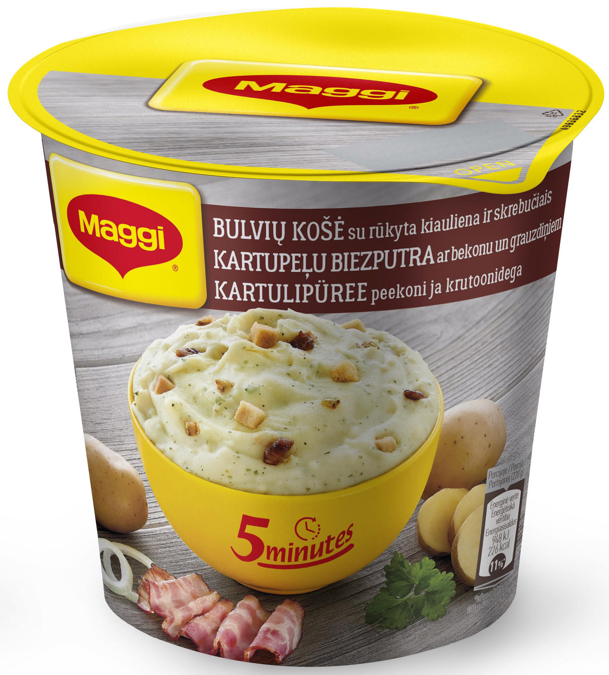 MAGGI Instant Mashed Potatoes with Bacon & Croutons 53g