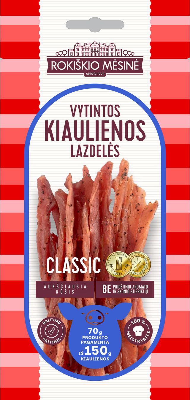 ROKIŠKIO CLASSIC Dried Pork Jerky Sticks 70g