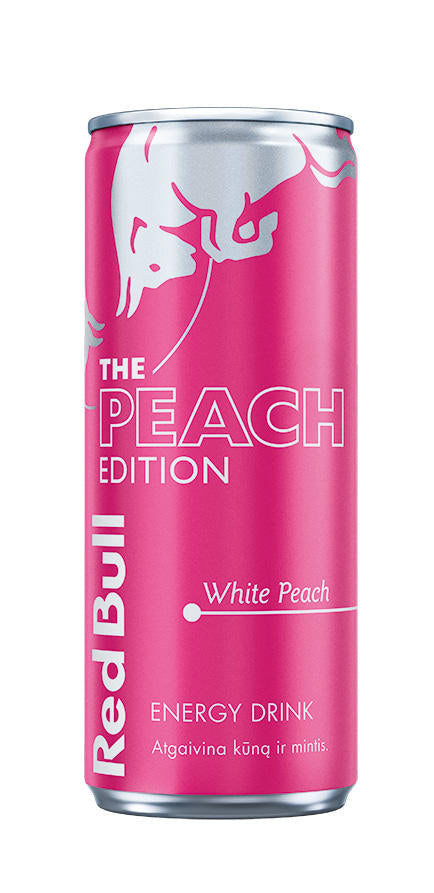 RED BULL THE PEACH Edition White Peach Flavor Energy Drink 250ml