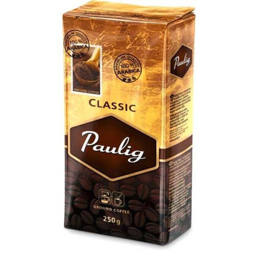 PAULIG CLASSIC Ground Coffee Nutty & Rich Aroma 100% Arabica Pack 250g 8.8oz