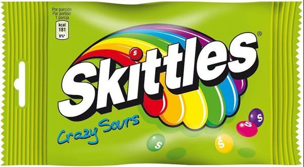 SKITTLES CRAZY SOURS Candy Bag 125g 4.41oz