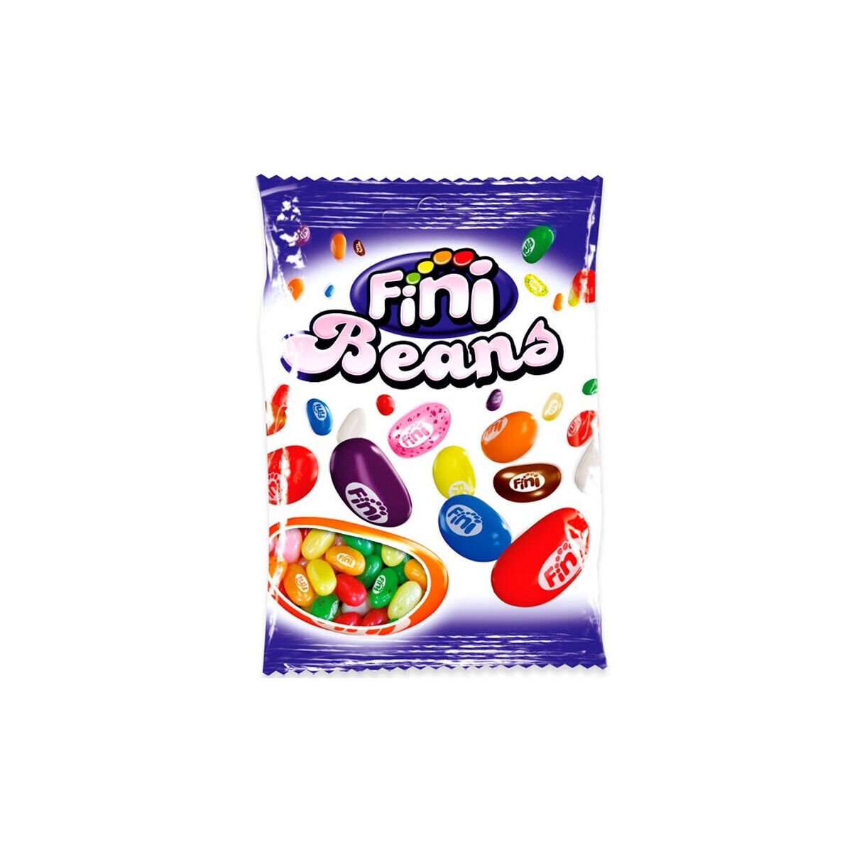FINI JELLY BEANS Colorful Rainbow Dragee Candies Gluten Free 90g 3.2oz
