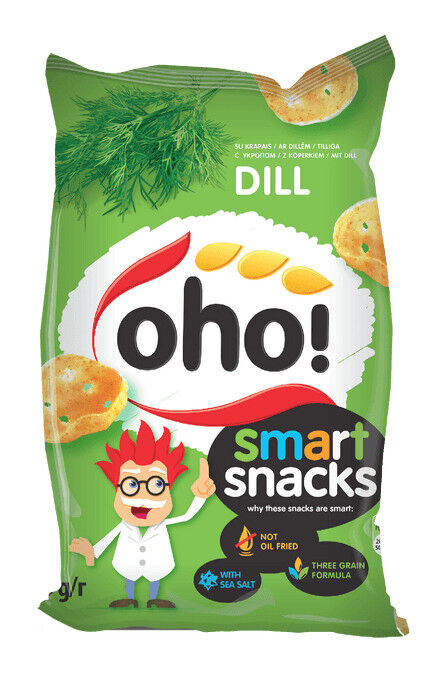 5 OHO DILL Flavor Puffed Potato Chips 60g 2.12oz