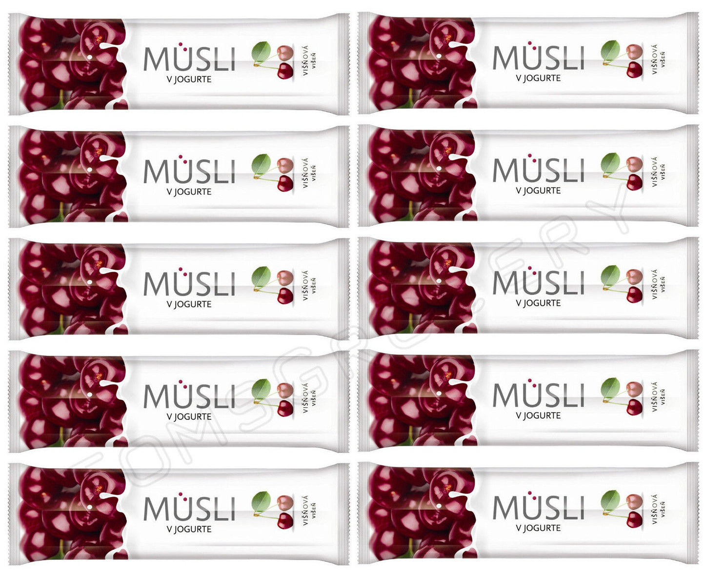 10 Tekmar Muesli Healthy Cereal Bars Cherry Wild Berry Blackcurrant 30g 1.06oz