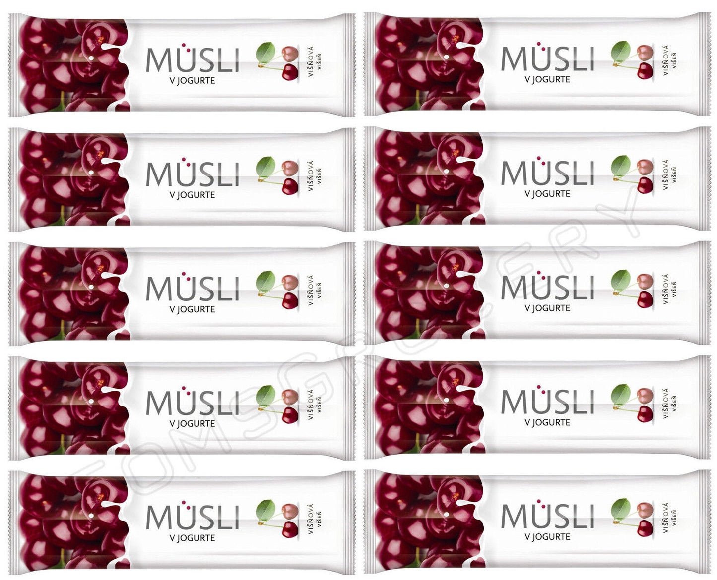 10 Tekmar Muesli Healthy Cereal Bars Cherry Wild Berry Blackcurrant 30g 1.06oz