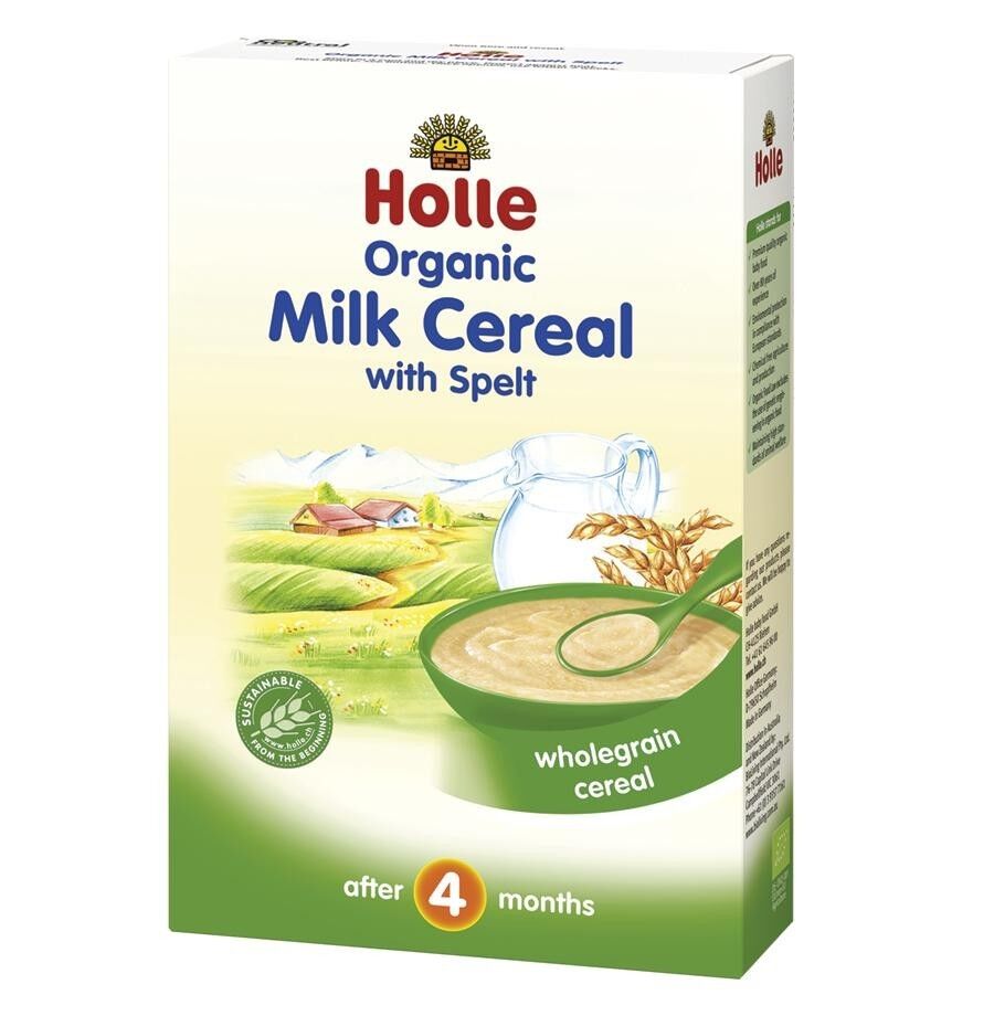 HOLLE Organic Unsweetened Milk Cereal with Spelt From 4 Months 250 g 8.8 oz
