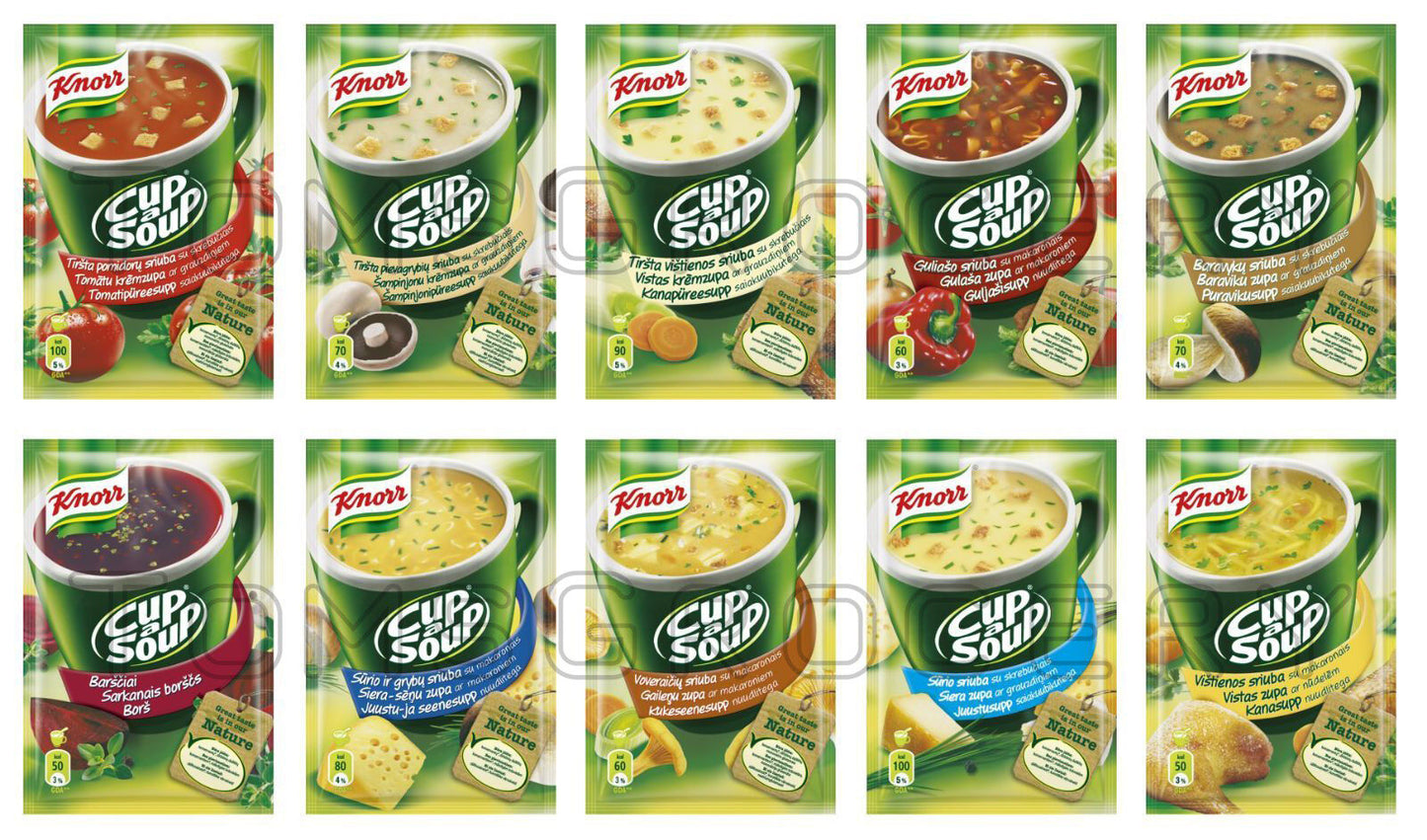 KNORR Coup a Soup Sachets Fast Preparation Instant Soup Snacks Quick Meal