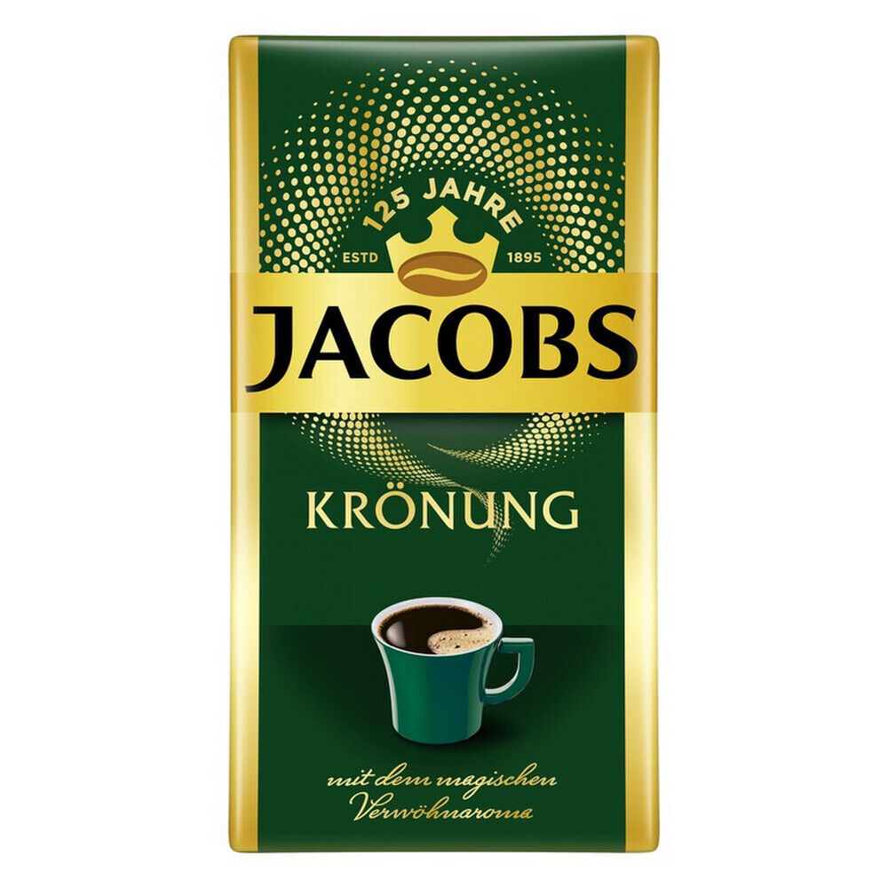 3 JACOBS Kronung Ground Coffee Packs 100% Arabica Made in Germany 500g 18oz