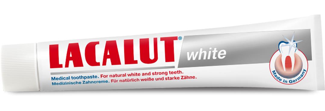 4 LACALUT WHITE Daily Whitening Toothpaste Protects from Caries 75ml