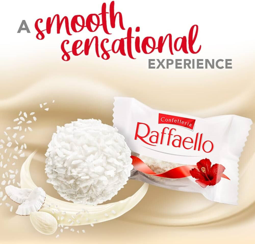 10 RAFFAELLO Crispy & Creamy Almond Coconut Pralines Candies Sweets 40g 1.4oz