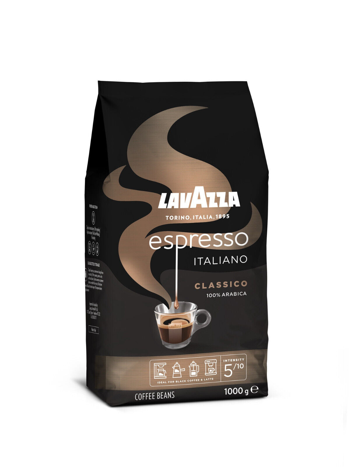 LAVAZZA CAFFE ESPRESSO Coffee Beans Premium Arabica Italian Product 1kg 35oz