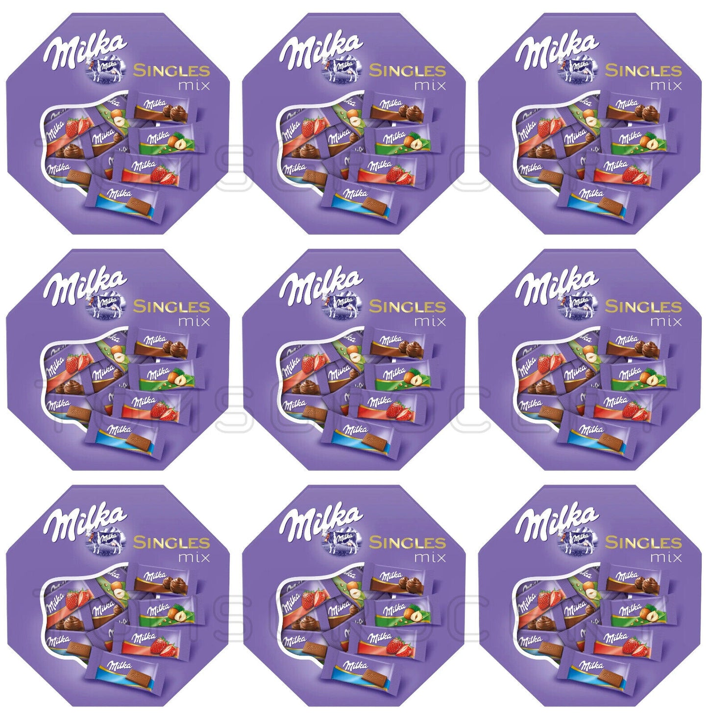9 MILKA Naps Boxes Mini Chocolate Bars Assorted Flavor Bites 138g 4.9oz