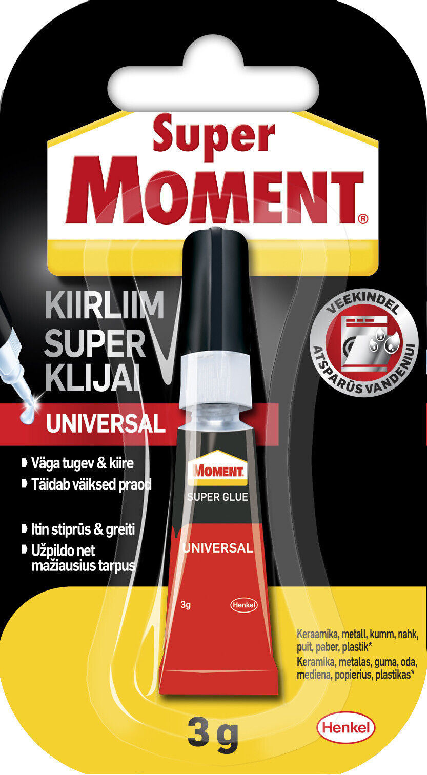 SUPER MOMENT UNIVERSAL Super Glue Waterproof Strong Instant Adhesive
