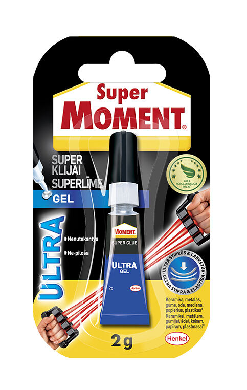 SUPER MOMENT ULTRA GEL Flexible Super Glue Strong Instant Adhesive Pattex