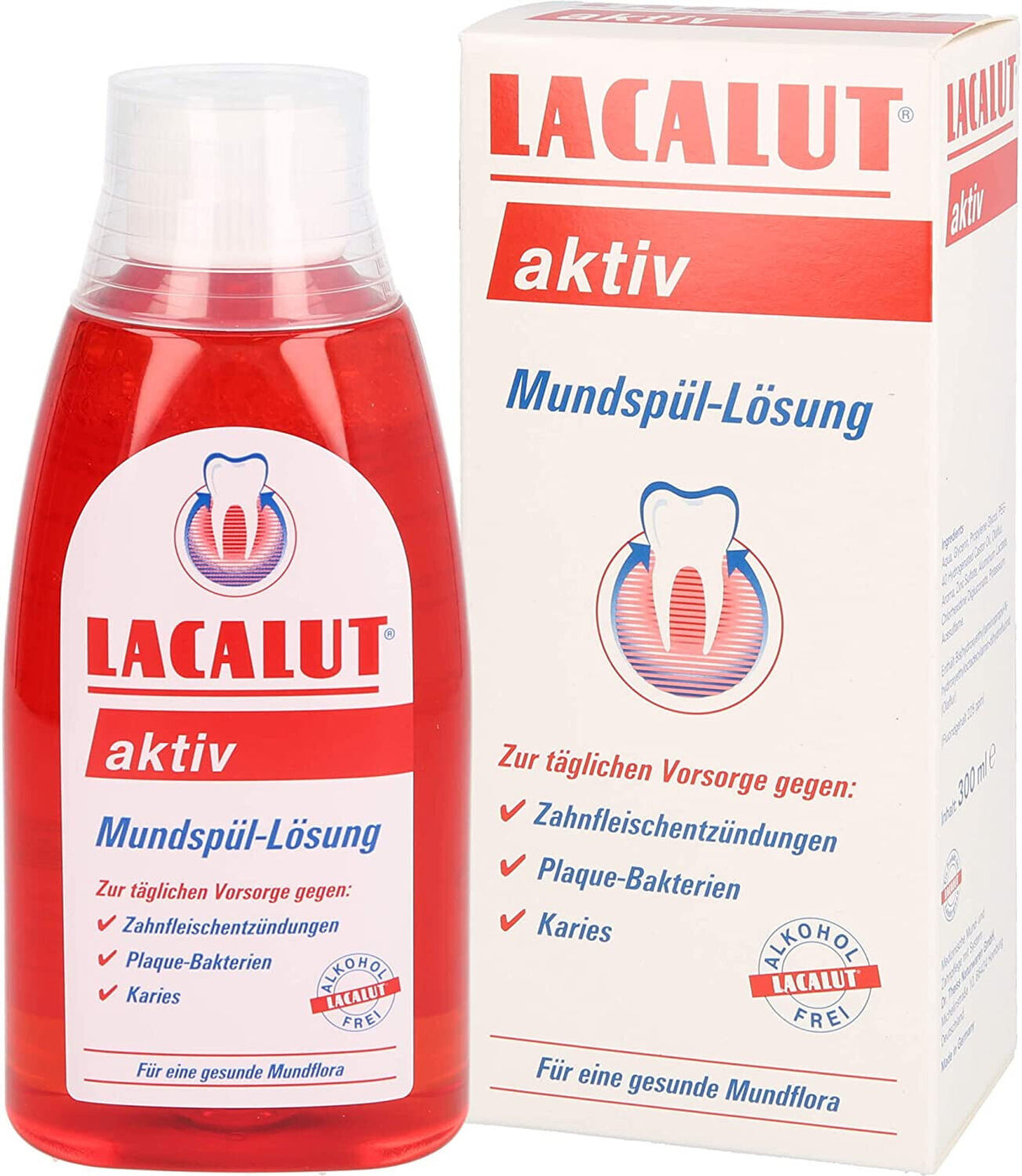 5 LACALUT AKTIV MOUTHWASH Daily Prevention from Gum Infection Plaque Caries