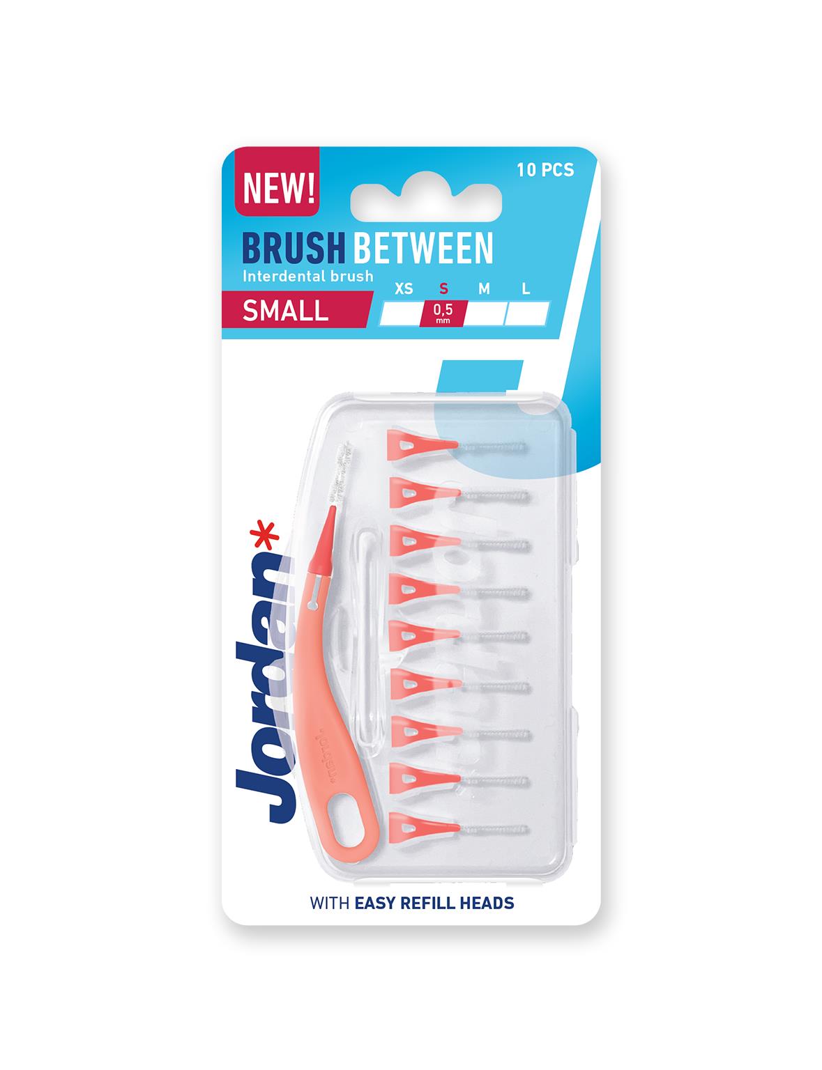 JORDAN BRUSH BETWEEN Refillable Interdental Brush With Refill Heads Size S