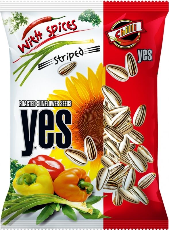 YES Roasted Spiced Sunflower Seeds Snacks Chili Lemon Cheese Onion Flavors Mix