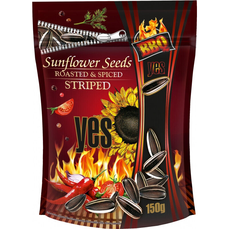YES Roasted Spiced Sunflower Seeds Snacks Chili Lemon Cheese Onion Flavors Mix