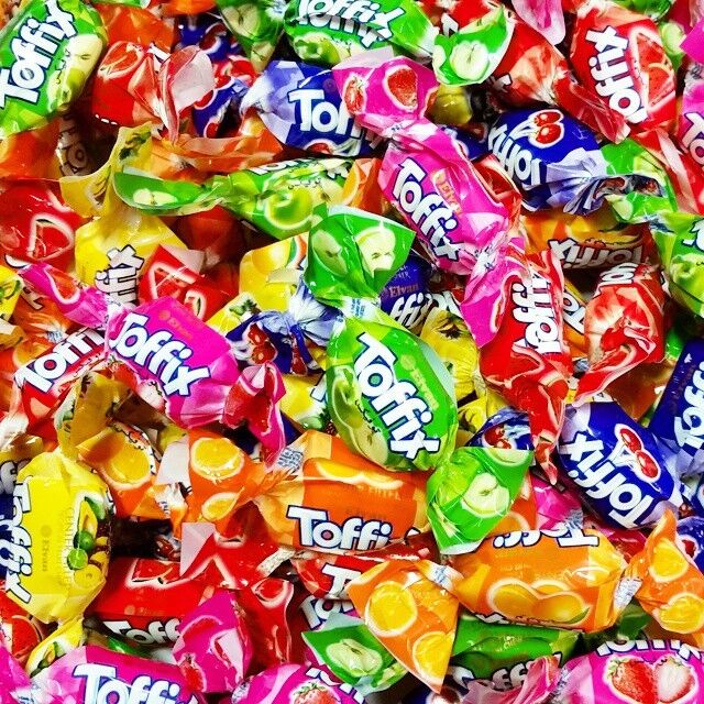 TOFFIX Fruit Flavor Chewy Candies Gift Fillers Party Bag Sweets Candy 1kg Bag