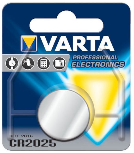 VARTA Professional CR2025 Button Cell Tablet German Lithium Battery 3V