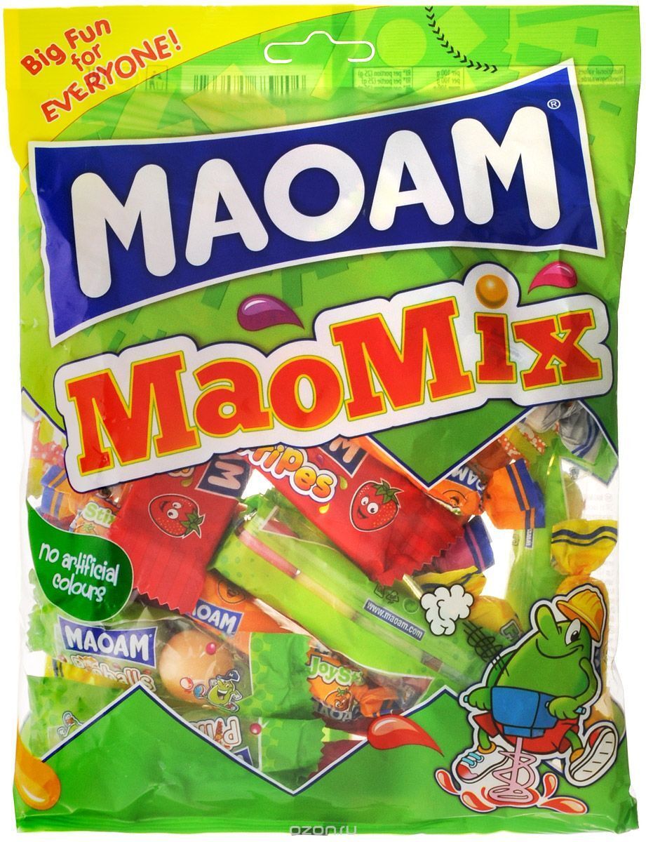 Haribo MAoam Maomix German Assorted Fruit Flavor Chewy Candies Mix 135g 4.8oz