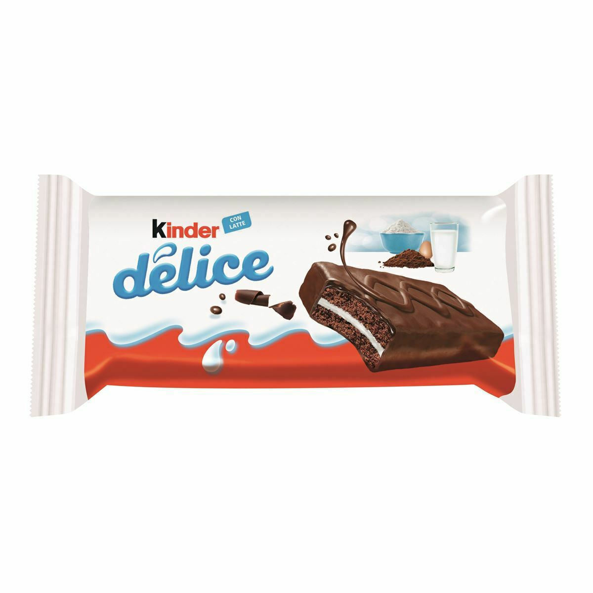 20 x KINDER DELICE Soft Chocolate Bars with Cocoa and Milk Filling 39g 1.4oz