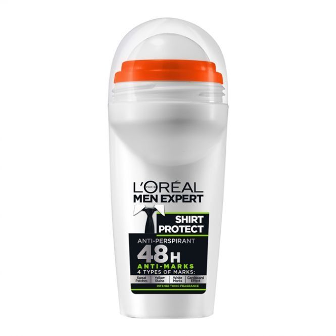 2 LOREAL MEN EXPERT SHIRT PROTECT XXL Roll On 48h Antiperspirant Bottles 50ml