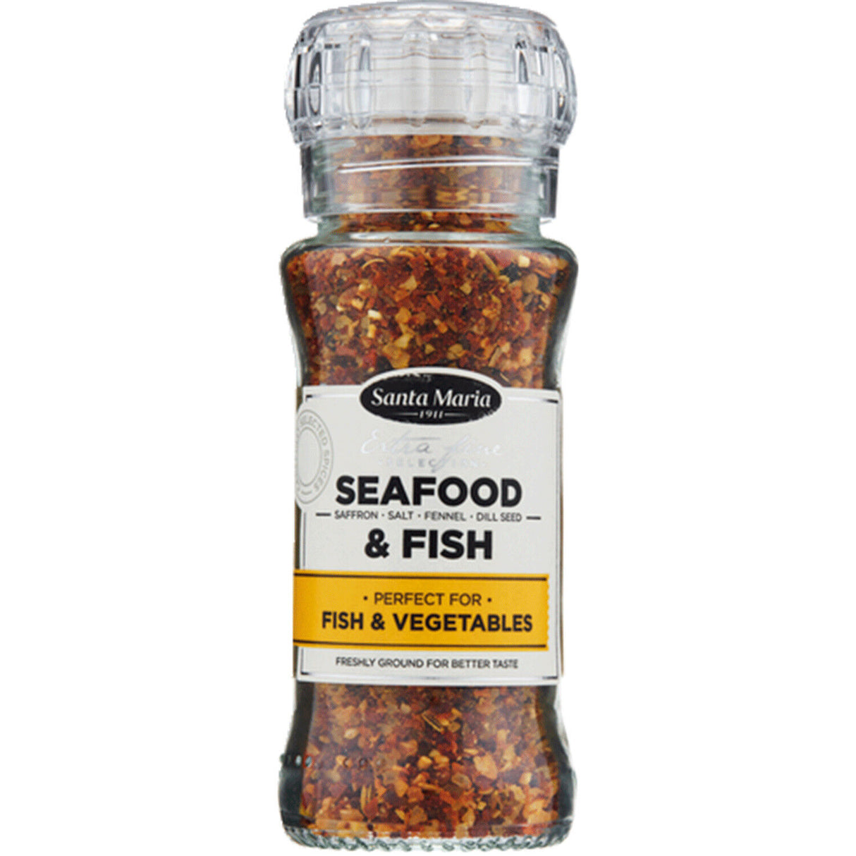 SANTA MARIA Grinders - Extra Fine Cooking Spices & Herbs Selection Premium Jars