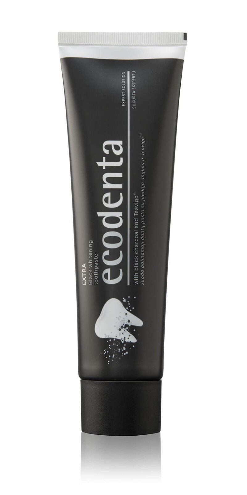 ECODENTA Organic Black Whitening Toothpaste with Black Charcoal & Teavigo 100ml