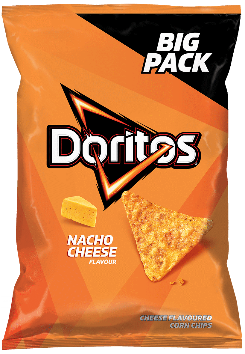 DORITOS Nacho Cheese Flavor Corn Chips Snacks Big Pack 180g 6.35oz
