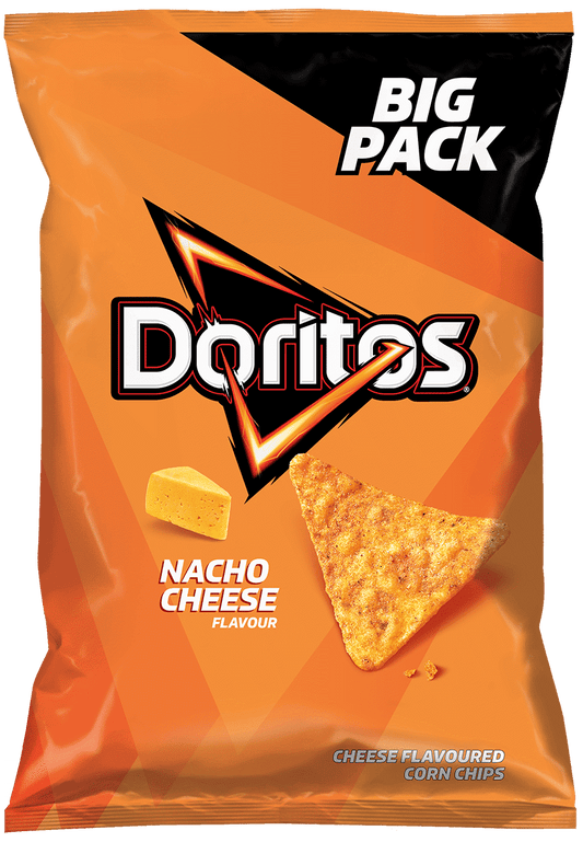 DORITOS Nacho Cheese Flavor Corn Chips Snacks Big Pack 180g 6.35oz