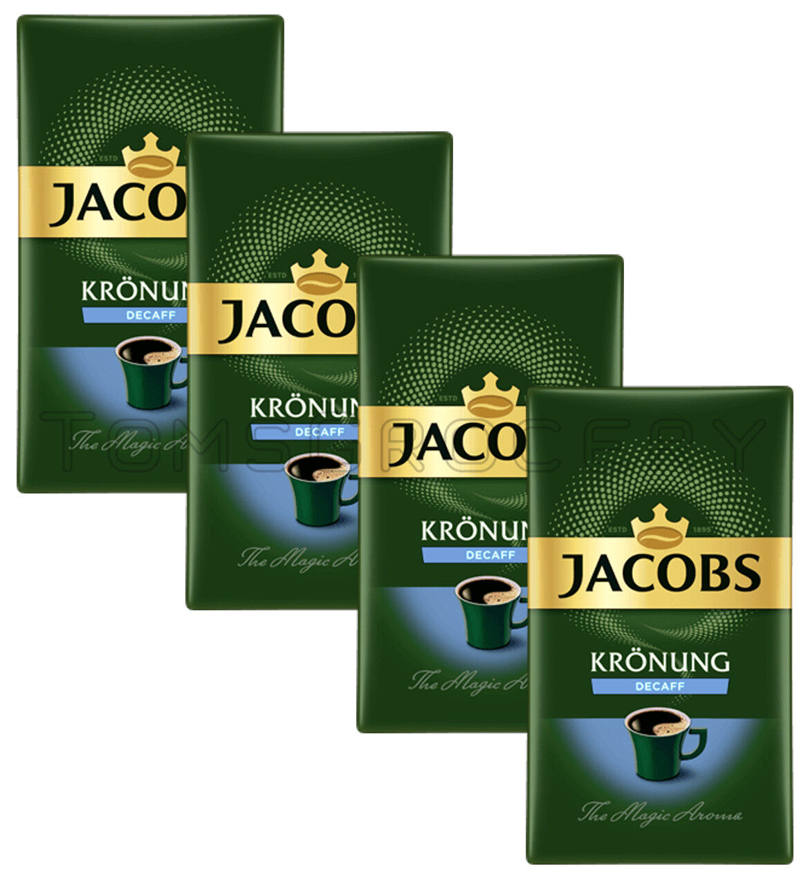 4 JACOBS DECAF Decaffeinated Ground Coffee Made in Germany 250g 8.8oz