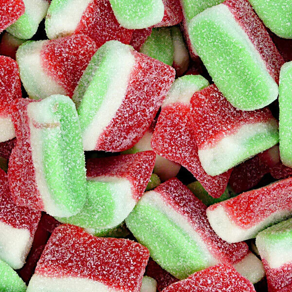 Watermelon Slices Sugar Coated Refreshing Gummi Candy Gluten Free Bulk Sweets